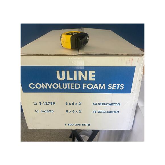 48 Convoluted Foam Sets, size 8×6×2″ - 2‑sheet interlocking, charcoal – New - Picture 3 of 8